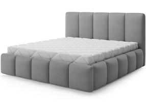 Lova pusantros vietos Edvige+ Standart Lift Sola 04, 140 x 200 cm, pilka sp., be čiužinio, su grotelėmis