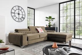 Kampinė sofa Grayson Nube 20, šviesiai ruda sp., dešininė, 205 x 278 cm x 92 cm