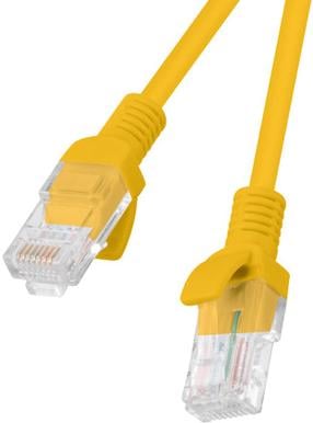 Сетевой кабель Lanberg CAT.6 UTP PCU6-10CC-1500-O RJ-45, RJ-45, 15 м, желтый цв.