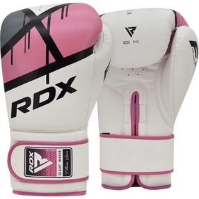 Bokso pirštinės RDX F7 BGR-F7P-8OZ, balta sp./rožinė sp., 8 oz
