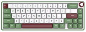 Juhtmega mänguklaviatuur Royal Kludge RKR65 Chartreuse Switches, Inglise (US), pruun v./valge v./roheline v.