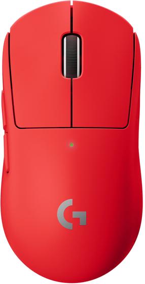Беспроводная игровая мышь Logitech Pro X Superlight (910-006785), 2.4ghz wireless / usb, красный цв.
