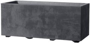 Lillepott Deroma 9DG24SZA, polüpropüleen (pp)/polümeer, 59 cm x 25 cm, Ø 59 cm, antratsiit v.