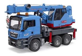 Rotaļu ceļamkrāns Bruder MAN TGS Crane Truck 03771, 1:16, zila krās.