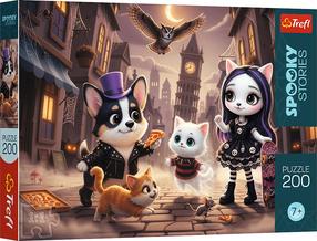 Pusle Trefl Spooky Stories Nighttime Tales 13387, 34 cm x 48 cm, 200 tk, mitmevärviline