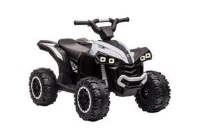 Детский электрический квадрицикл Lean Toys Quad HL568, белый цв./черный цв.