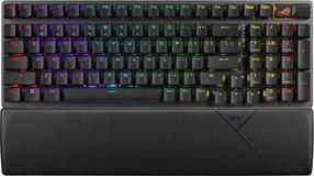 Bezvadu spēļu tastatūra Asus Strix Scope II 96, EN, melna krās.