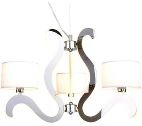 Светильник навесной Candellux Ambrosia 33-33895, E14, 3 x 40 Вт, серебристый цв./серый цв. / хромовый цв., 12 x 10 см