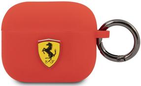 Austiņu futlārs Ferrari Silicone Case, sarkana krās.