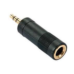 Adapteris Lindy 35621 3.5 mm, 6.35 mm, melna krās.