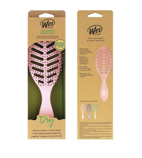 Juuksehari Wet Brush Go Green Speed Dry, roosa v.