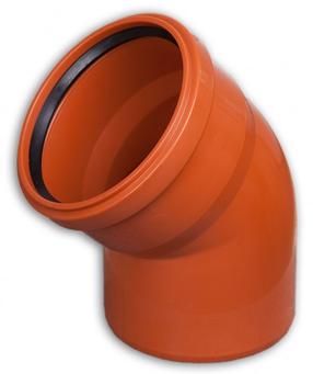 Alkūnė lauko kanalizacijai Wavin, 160 mm, 45 °