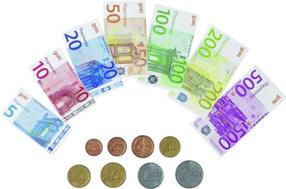 Veikala rotaļlietas Goki Play Money 51853, daudzkrāsaina