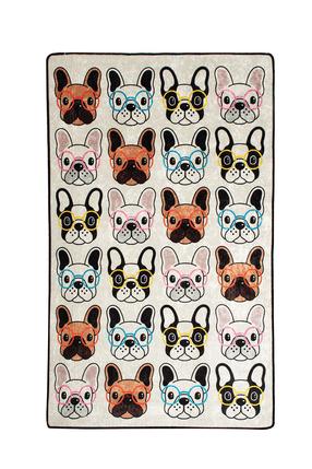Paklājs Conceptum Hypnose Dogs 876CHL1105, daudzkrāsaina, 160 cm x 100 cm
