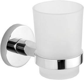Стакан и держатель для ванной комнаты Mexen Remo, хромовый цв., 10 см x 10 см x 6.8 см