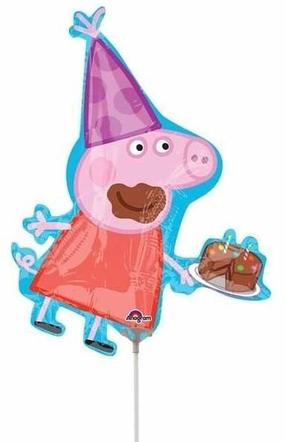 Fooliumist õhupall erikujuga Amscan Peppa Pig, mitmevärviline