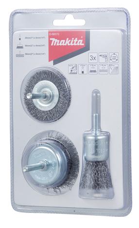 Vielos šepetys Makita D-66070, 50 mm, 3 vnt.