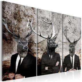 Reproduktsioon Artgeist Deer in Suits I N7116-DKX, 90 cm x 60 cm
