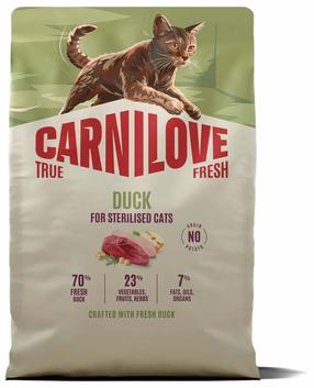 Sausas kačių maistas Carnilove True Fresh Duck, antiena, 2 kg