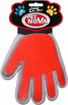 Pirštinė gyvūno kailiui Pet Nova 2-in-1 Grooming Glove