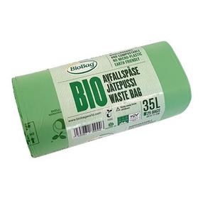 Bio kompostuojami šiukšlių maišai Biobag, 35 l, 25 vnt.