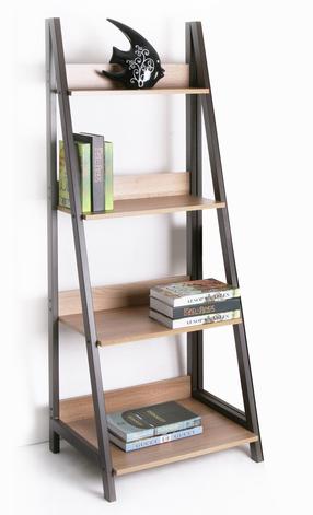 Pastatoma lentyna Home4you Step 4, ąžuolo sp./ruda sp., 146.5 cm x 48 cm x 52 cm