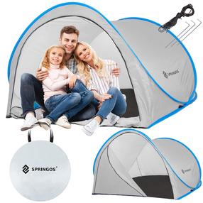 1-местная палатка Springos PT014, серый цв., 200 см x 120 см x 90 см