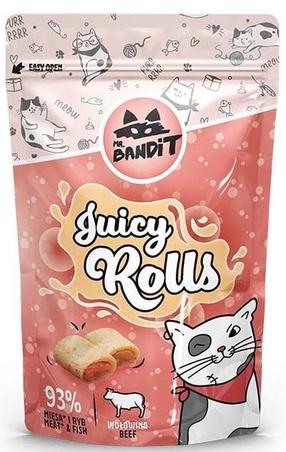 Лакомство для кошек Mr. Bandit Juicy Rolls, говядина, 0.04 кг