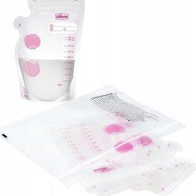 Maisiņi mātes piena uzglabāšanai Chicco CHI000475, 0 mēn., plastmasa, caurspīdīga krās.
