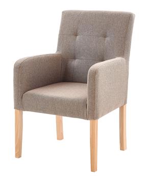 Krėslas Filo, šviesiai ruda, 60 cm x 62 cm x 92 cm