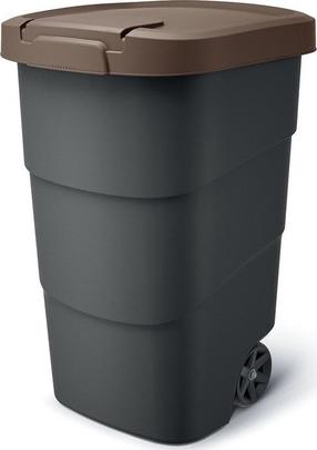Šiukšliadėžė Prosperplast, antracito sp., 110 l, 85.2 cm x 49.6 cm