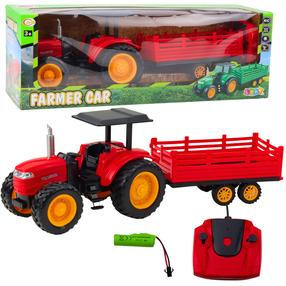  Rc traktorius Lean Toys Farmer, raudona sp.