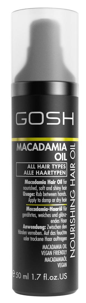 Juukseõli Gosh Macadamia Oil Nourishing, 50 ml