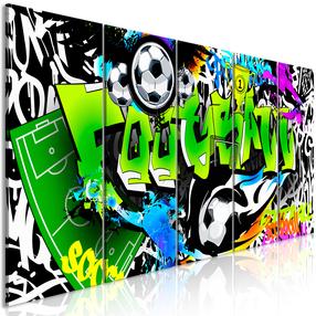 Reprodukcija Artgeist Football Graffiti, i-a-0111-b-m, 225 cm x 90 cm