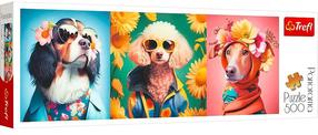 Pusle Trefl Dogs Fashion Show 29517, 23.7 cm x 66 cm, 500 tk, mitmevärviline