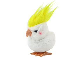 Заводная игрушка Lean Toys The Parrot, белый цв./желтый цв.