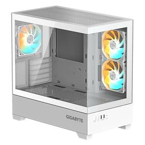Arvuti korpus Gigabyte C201 Panoramic Ice ARGB, valge v.