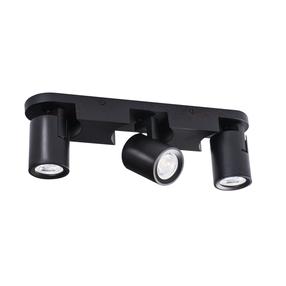 Lampa griesti Kanlux Laurin 29125, GU10, 3 x 10 W, melna krās. / melna krās.