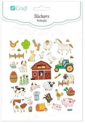 Lipdukas DallPrint Farm, vaikiški, 17 cm, 15 cm įvairių spalvų