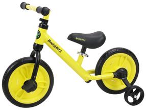 Bērnu velosipēds Bimbo Bike 2in1 Bike 75908, melna krās./dzeltena krās., 11"