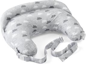 Barošanas spilvens Chicco Boppy Deluxe Clouds, pelēka krās.