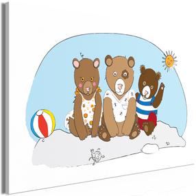 Reprodukcija Artgeist Teddy Bears on the Beach, e-a-0108-b-a, 30 cm x 20 cm