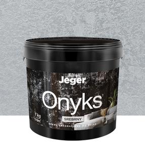 Декоративная штукатурка, для стен Jeger Onyks Silver, серебристый цв., 7 кг