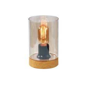 Настольные лампы Candellux Lighting Wels 41-35035, E27, 40Вт, прозрачный цв./коричневый цв.