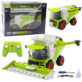 Rc kombainas Lean Toys Farm, 1:24, žalia sp.