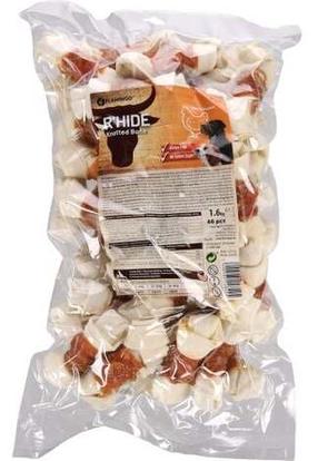 Skanėstas šunims Flamingo R'Hide Knotted Bone, vištiena, 1.6 kg, 46 vnt.