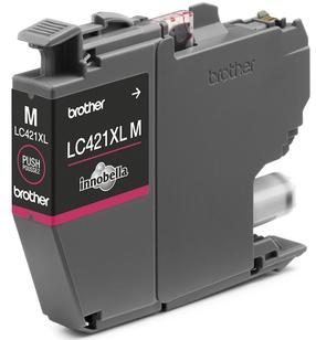 Tintes printera kasetne Brother LC421XLM, fuksīna (magenta) krās.
