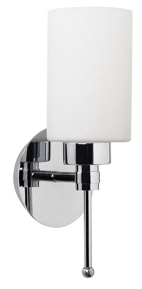 Šviestuvas sieninis Opviq Balcova N-344 525NOR3119, E27, 1 x 40 W, balta sp. / sidabro sp.