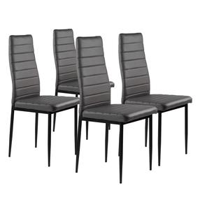 Kėdžių rinkinys ModernHome DC855, matinė, pilka sp., 41 cm x 43 cm x 98 cm, 4 vnt.