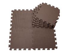 Kilimėlis kūdikiams - dėlionė Foam Mat, 60 cm x 60 cm, 4 vnt, ruda sp.